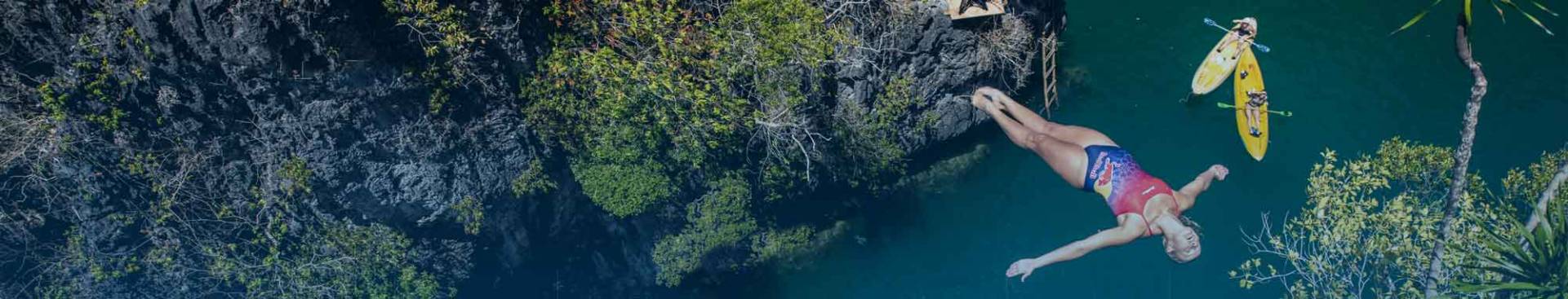 Plongeon d'un rocher